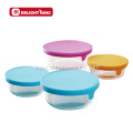 High Borosilicate Glass Food Container with Silicone Lid